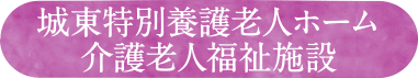 城東特別養護老人ホーム介護老人福祉施設
